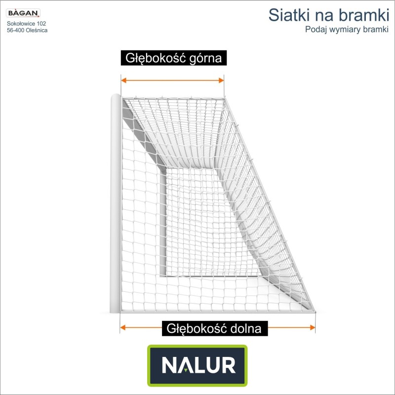   Siatki na bramki - siatka na wymiar - podaj wymiary bramki  