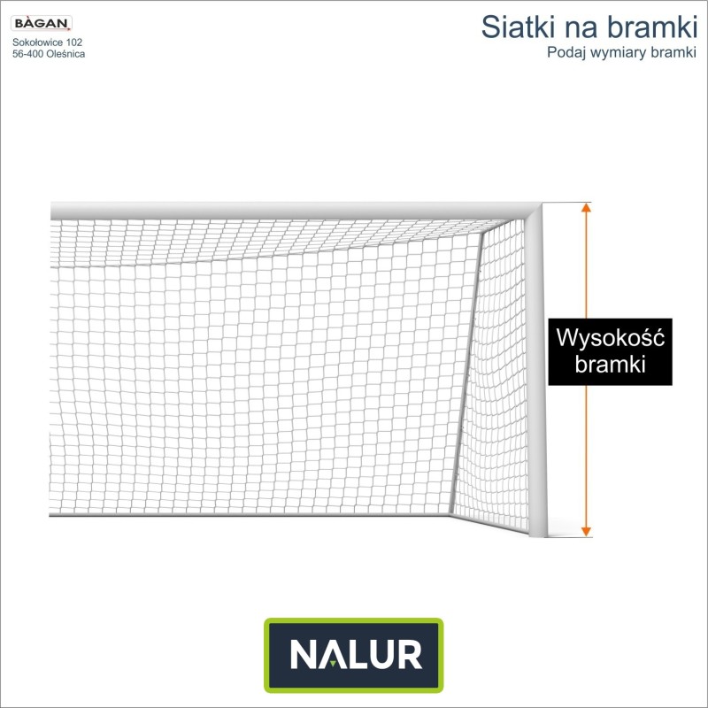 Siatki na bramki - siatka na wymiar - podaj wymiary bramki Siatki na bramki - siatka na wymiar - podaj wymiary bramki