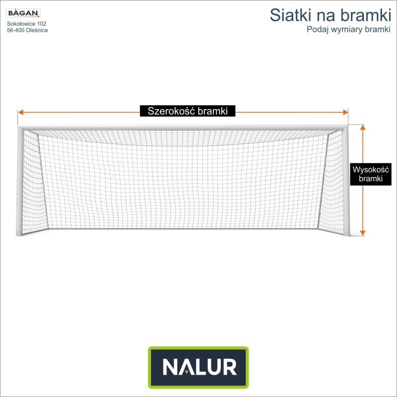 Siatki na bramki - siatka na wymiar - podaj wymiary bramki Siatki na bramki - siatka na wymiar - podaj wymiary bramki