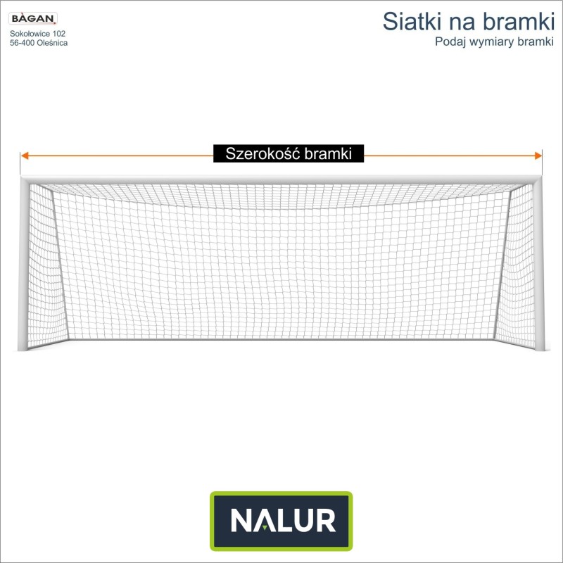 Siatki na bramki - siatka na wymiar - podaj wymiary bramki Siatki na bramki - siatka na wymiar - podaj wymiary bramki