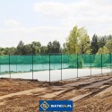   Ogrodzenie boiska 4m wys. z słupami i siatką  4,5x4,5cm o grubości 3mm 