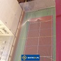   Ogrodzenie boiska 5m wys. z słupami i siatką  4,5x4,5cm o grubości 3mm 