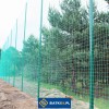 Ogrodzenie boiska 6m wys. z słupami i siatką 8x8cm o grubości 5mm Ogrodzenie boiska 6m wys. z słupami i siatką 8x8cm o grubości 5mm