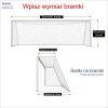 Siatka sportowa 4mm do bramek z oczkiem 10x10cm Siatka sportowa 4mm do bramek z oczkiem 10x10cm