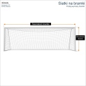 Siatka sportowa 4mm do bramek z oczkiem 10x10cm Siatka sportowa 4mm do bramek z oczkiem 10x10cm