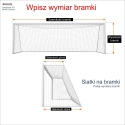 Siatka sportowa do bramek z oczkiem 8x8cm o grubości 5mm Siatka sportowa do bramek z oczkiem 8x8cm o grubości 5mm