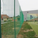   Piłkochwyt 4m - Siatkowy zestaw piłkołapów o wysokości 4m z słupami, siatką 10x10cm i grubością sznurka 5mm 