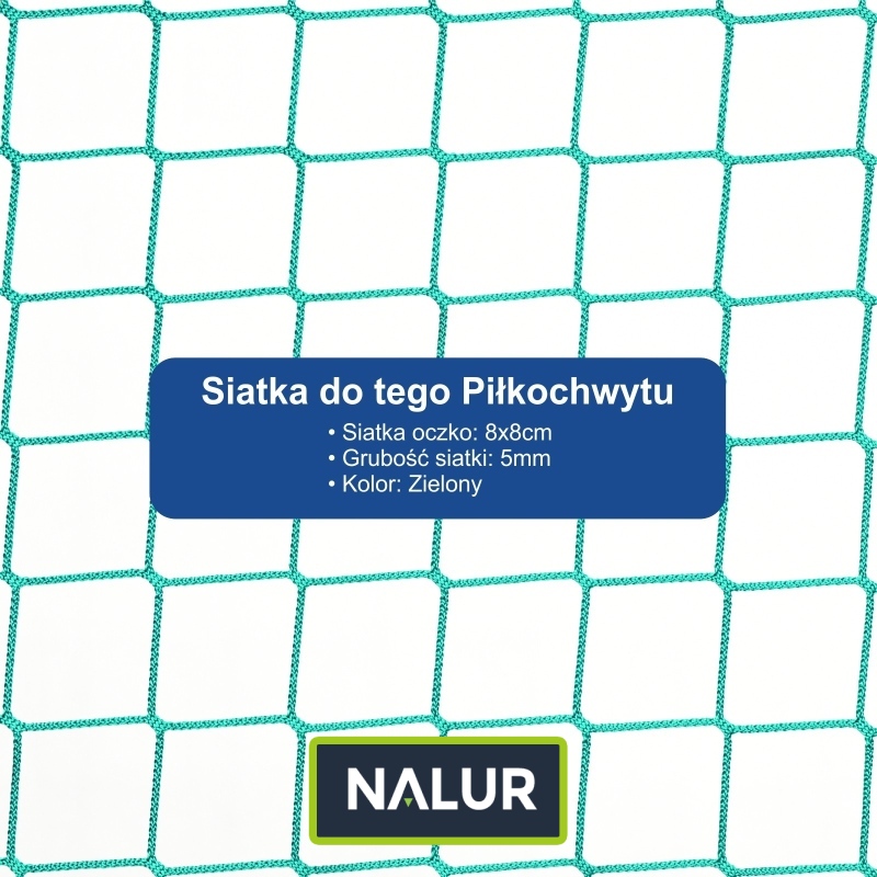   Ogrodzenie boiska 4m wys. z słupami i siatką 8x8cm o grubości 5mm  