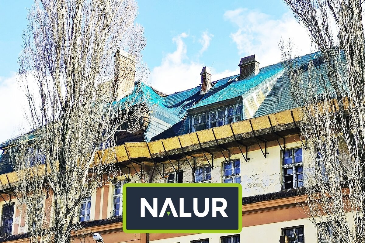 Siatka na dach Zabezpieczenie dachu siatką dekarską Nalur - Siatka na dach Zabezpieczenie dachu siatką dekarską
