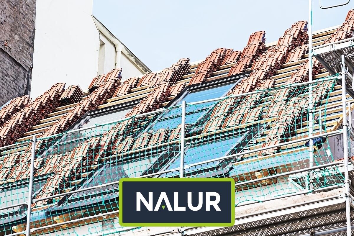   Nalur - Siatka na rusztowanie   Zabezpieczenie rusztowania siatką 