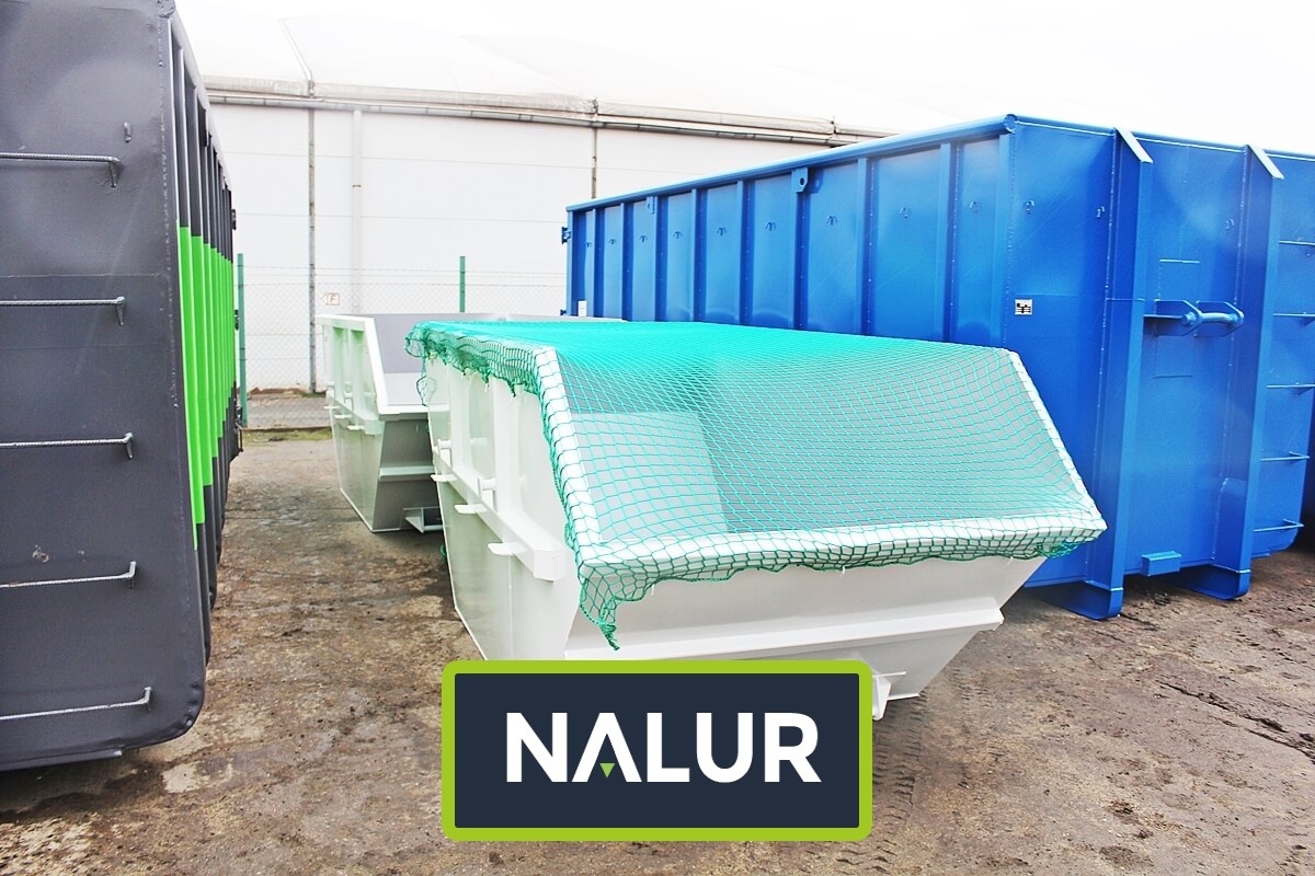  Nalur - Przykrycie i zabezpieczenie siatką kontenera mulda 