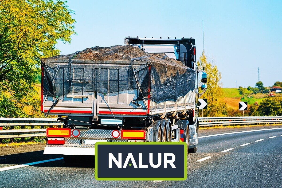   Nalur - Przykrycie i zabezpieczenie siatką kontenera mulda 