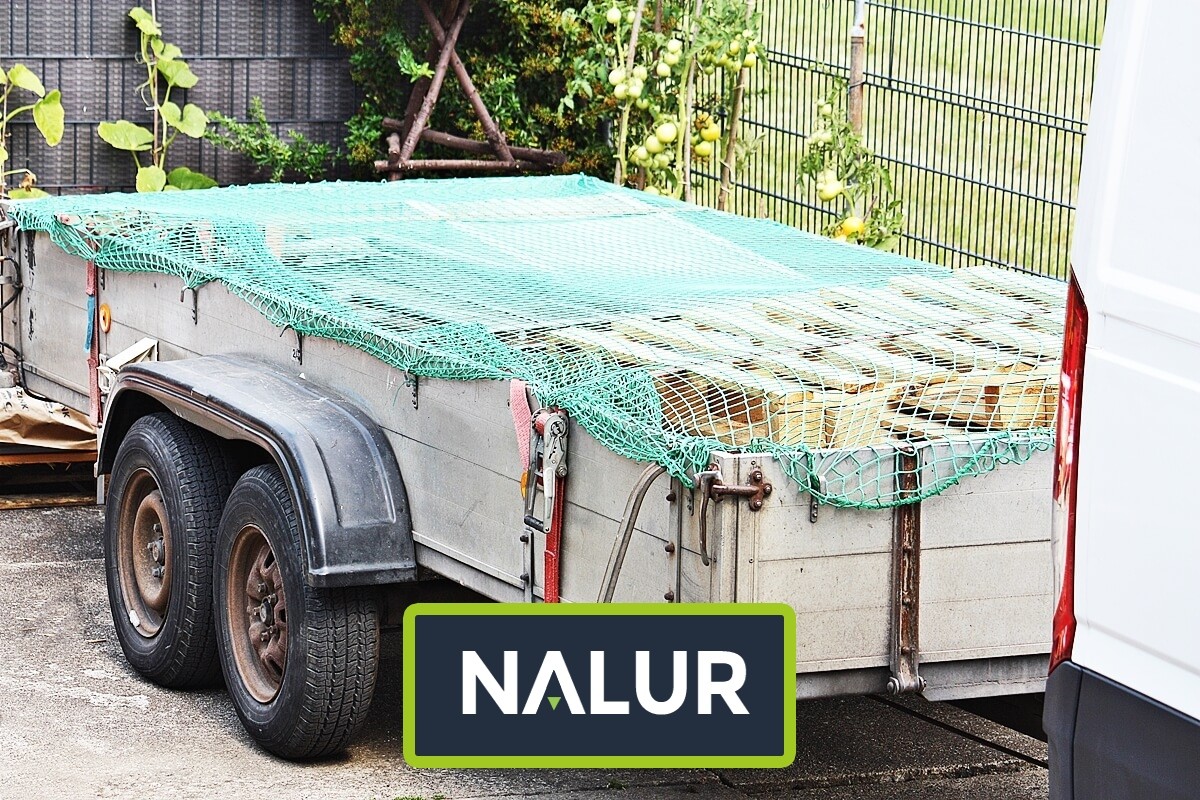 Zabezpieczenie siatką przyczepy rolniczej Nalur - Zabezpieczenie siatką przyczepy rolniczej