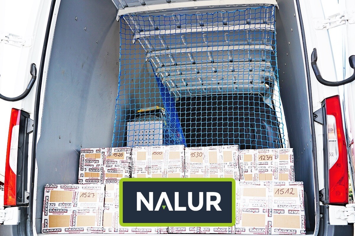 Zabezpieczenie siatką przyczepy rolniczej Nalur - Zabezpieczenie siatką przyczepy rolniczej