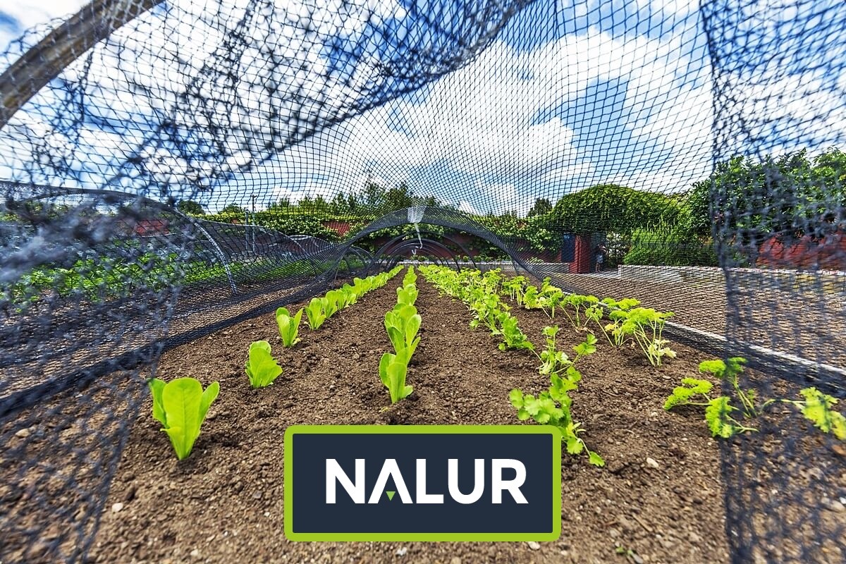   Nalur - Sznurkowa siatka ochronna dla roślin na działce 