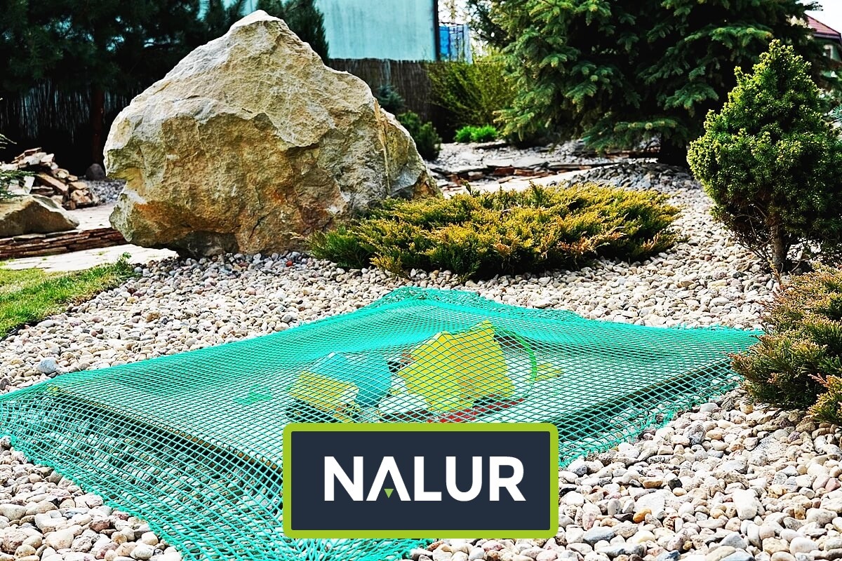   Nalur - Bezpieczny pokrowiec zabezpieczający do gier piaskowych dla dzieci 