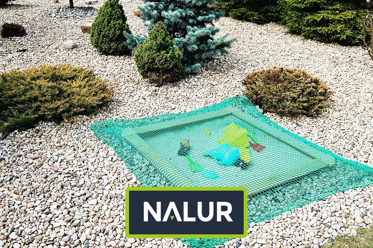   Nalur - Zabezpieczająca siatka z drobnych oczek dla piaskownic 