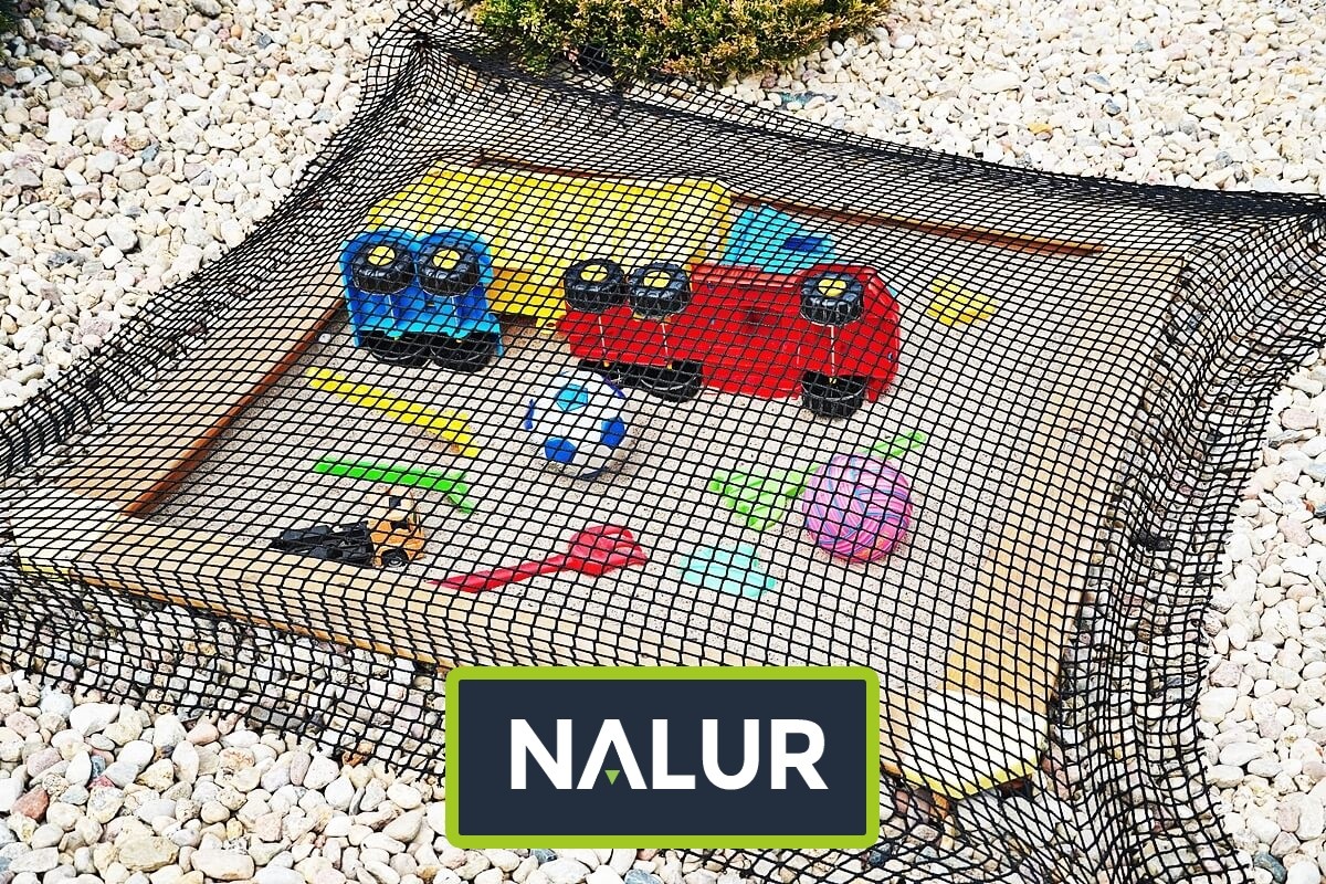   Nalur - Ochronna siatka z drobnymi oczkami do piaskownicy 