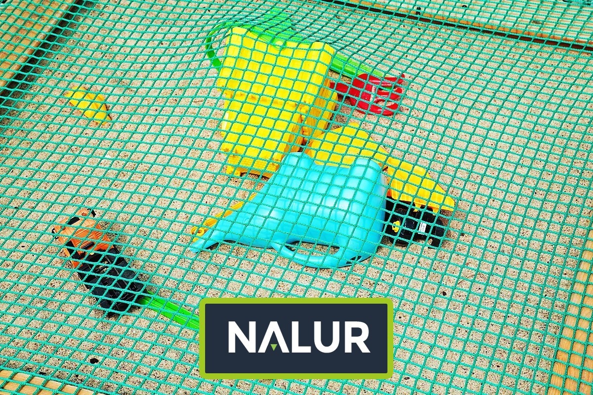 Siatkowe zabezpieczenie piaskownic dla najmłodszych Nalur - Siatkowe zabezpieczenie piaskownic dla najmłodszych