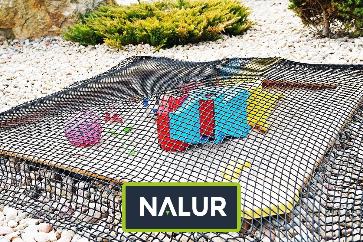   Nalur - Ochronna siatka z drobnymi oczkami do piaskownicy 