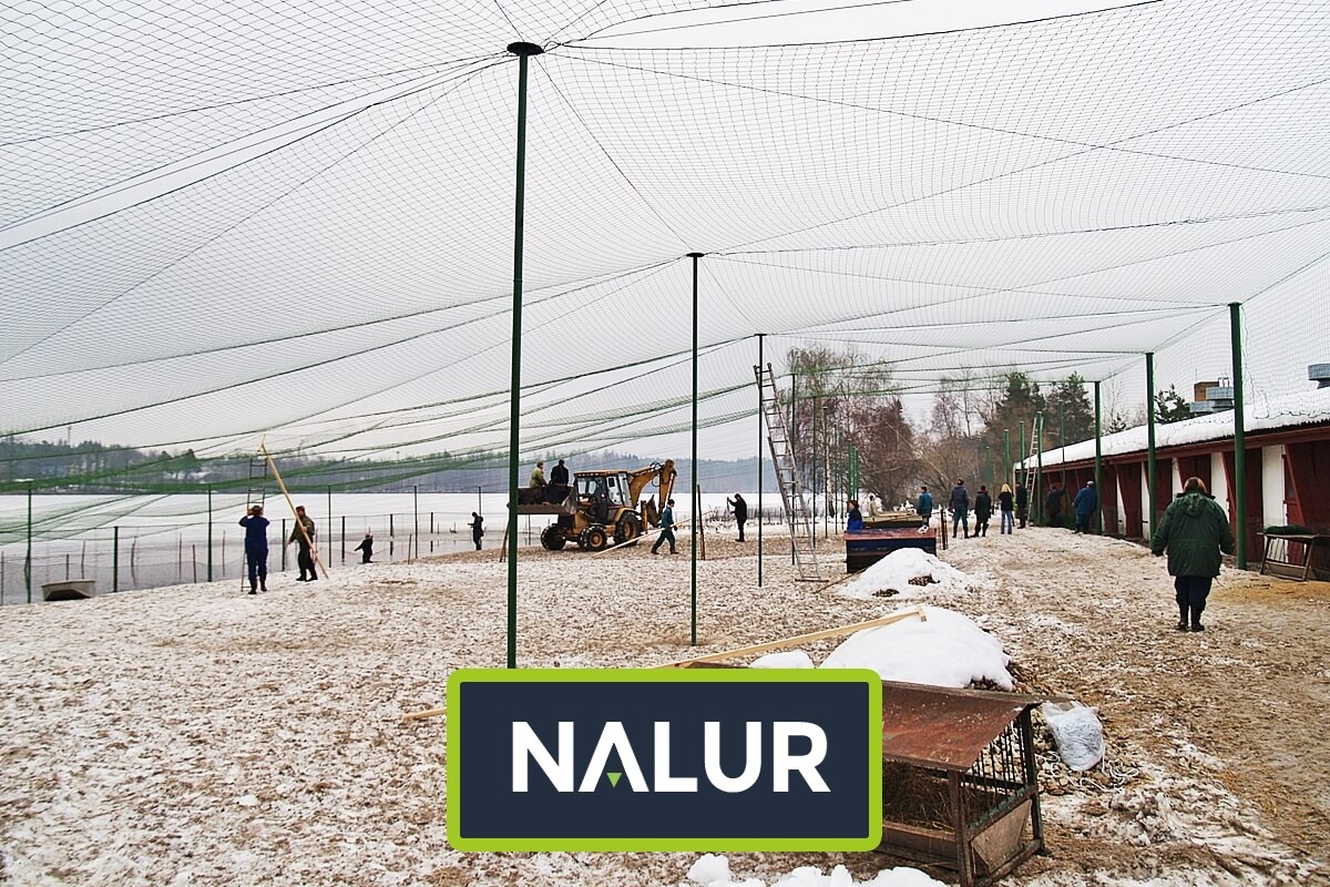   Nalur - Siatka dla kaczek   Zabezpieczenie hodowli kaczek 