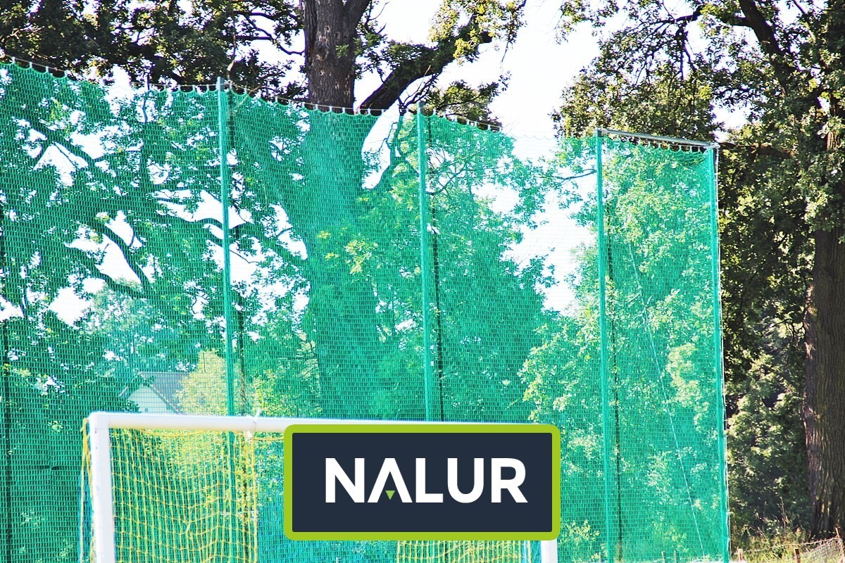   Nalur - Sznurkowe siatki piłkarskie do montażu na ogrodzeniu boiska 