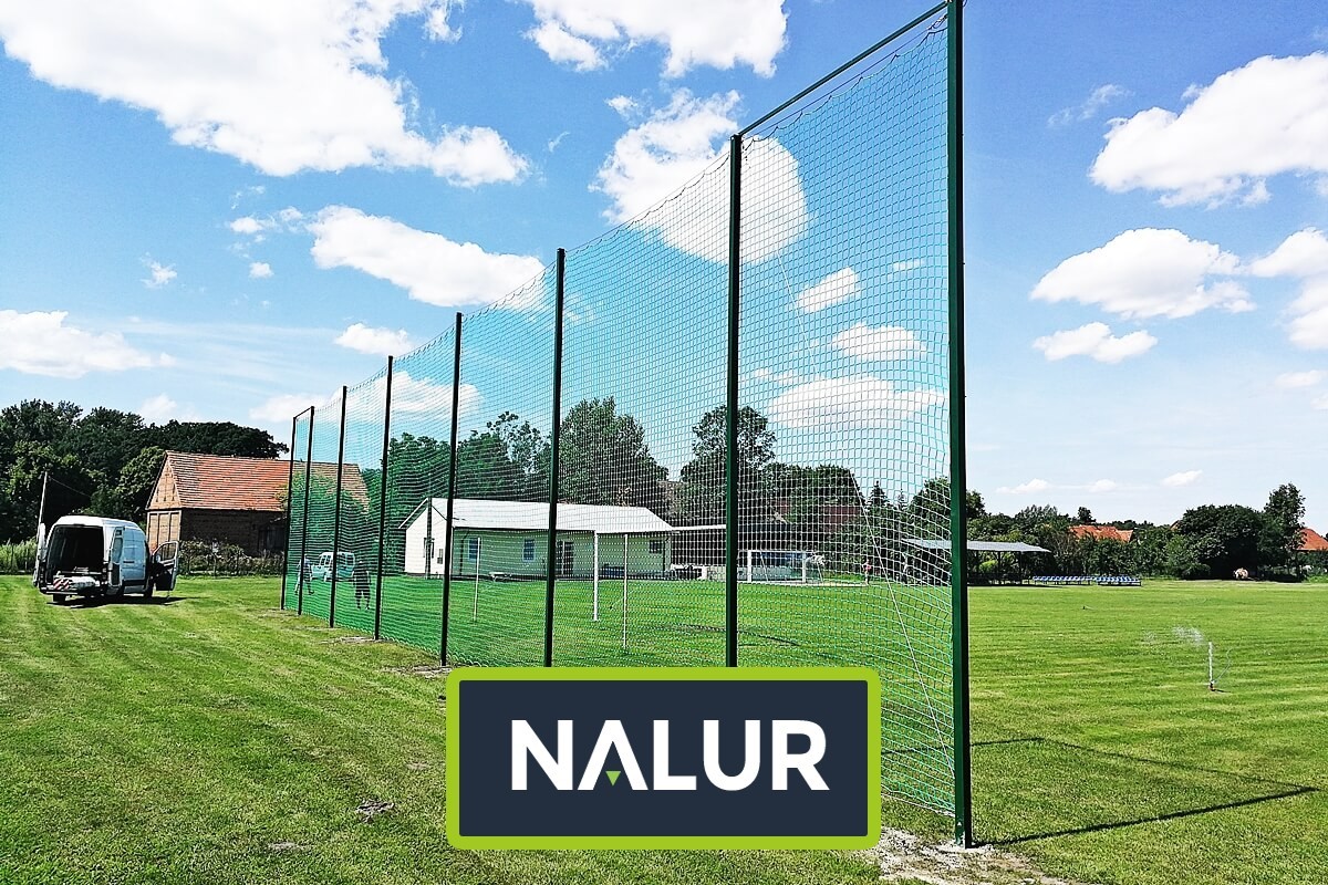   Nalur - Piłkochwyt 5m - Siatka o grubości 4mm o wymiarach 4,5x4,5cm na piłkochwyty o wysokości 5m 