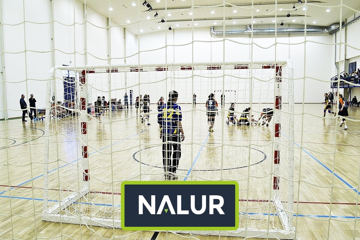 Siatka na hale sportową Zabezpieczenie siatką hali sportowej Nalur - Siatka na hale sportową Zabezpieczenie siatką hali sportowej