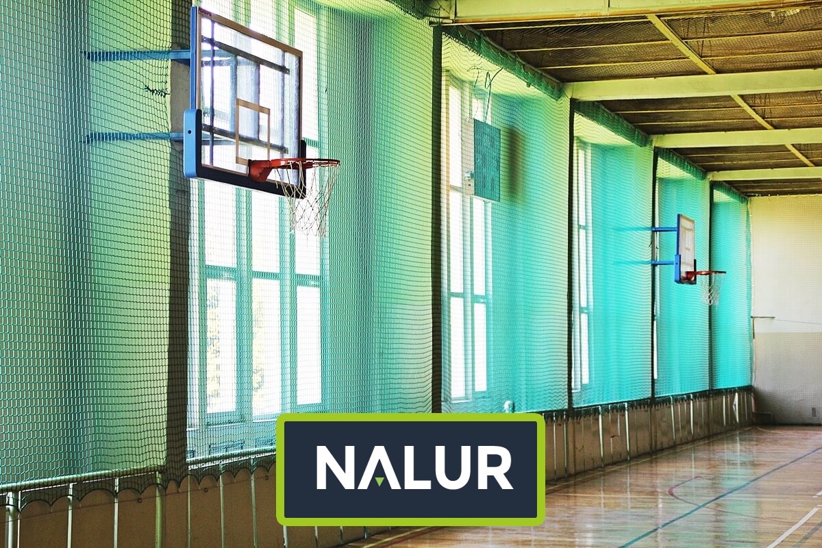 Siatka na hale sportową Zabezpieczenie siatką hali sportowej Nalur - Siatka na hale sportową Zabezpieczenie siatką hali sportowej