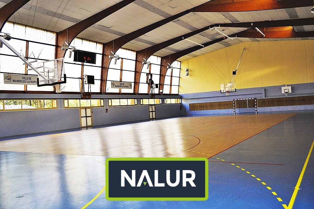 Zabezpieczenie na hale sportowe z siatki Osłona z siatki w hali sportowej Nalur - Zabezpieczenie na hale sportowe z siatki Osłona z siatki w hali sportowej