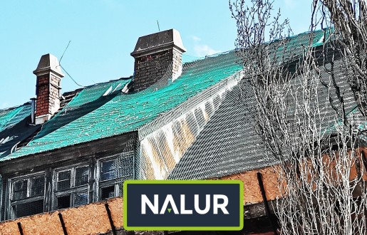 Mocna i gruba siatka dekarska do zabezpieczenia dachu Nalur - Mocna i gruba siatka dekarska do zabezpieczenia dachu