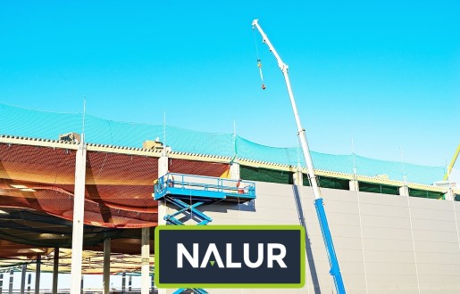   Nalur - Siatka na rusztowanie   Zabezpieczenie rusztowania siatką 