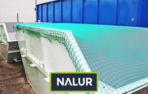   Nalur - Przykrycie i zabezpieczenie siatką kontenera mulda 