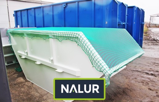   Nalur - Przykrycie i zabezpieczenie siatką kontenera mulda 