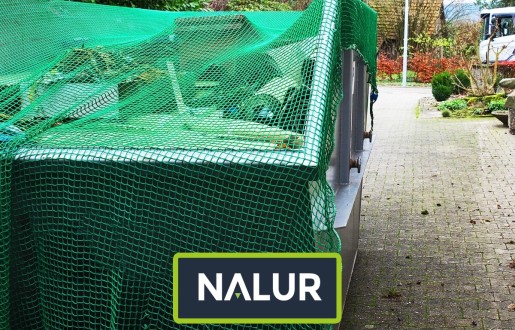   Nalur - Przykrycie i zabezpieczenie siatką kontenera mulda 
