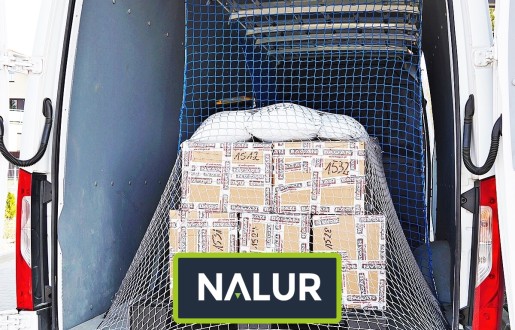 Siatki na palety Zabezpieczenie palet z towarem siatką Nalur - Siatki na palety Zabezpieczenie palet z towarem siatką