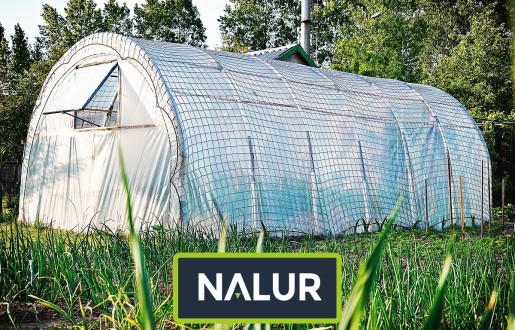   Nalur - Odporna na silny wiatr siatka do zabezpieczania tuneli foliowych 