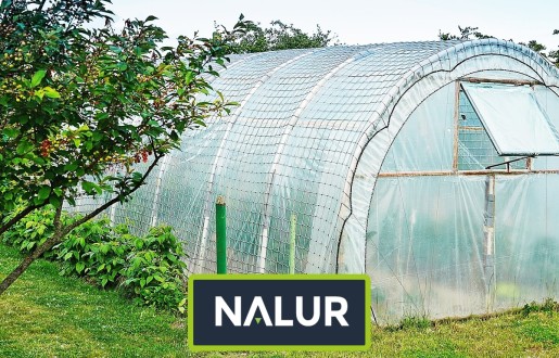   Nalur - Siatka wzmacniająca do ochrony tunelu foliowego przed wiatrem 