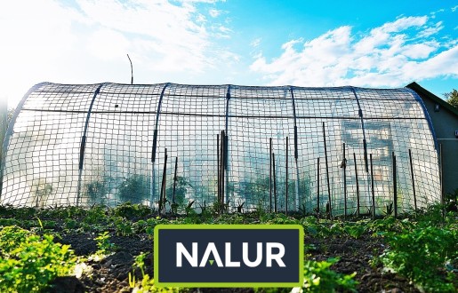   Nalur - Siatka na tunel foliowy   Zabezpieczenie tunelu foliowego przed wiatrem 