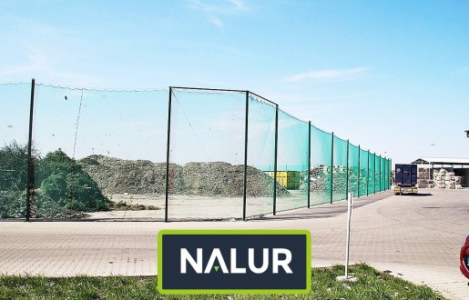 Siatka ochronna do zabezpieczenia makulatury na wysypisku Nalur - Siatka ochronna do zabezpieczenia makulatury na wysypisku
