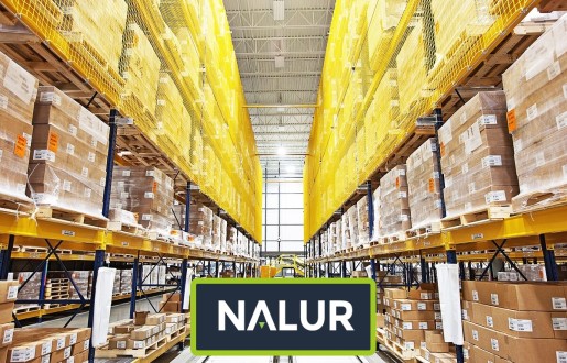   Nalur - Zabezpieczenie półek na regale w magazynie   Siatka na półki magazynowe 
