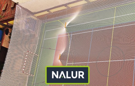   Nalur - Ogrodzenie boiska 5m wys. z słupami i siatką 8x8cm o grubości 6mm 