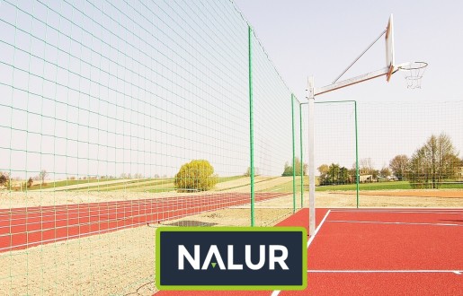   Nalur - Siatkowe ogrodzenie boiskowe, 4m wysokości, z wkładką 4,5x4,5cm i grubością 4mm 