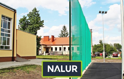   Nalur - Piłkochwyt 4m - Siatkowy system zabezpieczający o wysokości 4m z grubej siatki o oczkach 10x10cm 