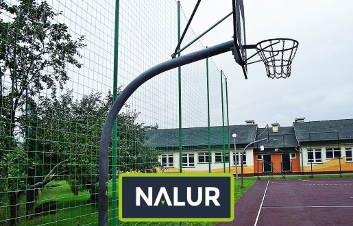   Nalur - Piłkochwyt 5m - Piłkochwyt wysokości 5m z siatką 10x10cm i grubością 5mm 