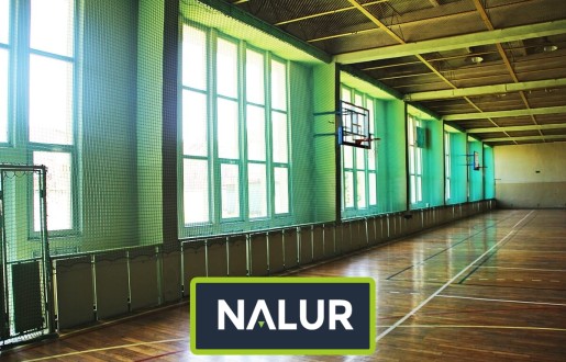 Siatka na hale sportową Zabezpieczenie siatką hali sportowej Nalur - Siatka na hale sportową Zabezpieczenie siatką hali sportowej