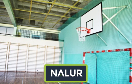 Siatka na hale sportową Zabezpieczenie siatką hali sportowej Nalur - Siatka na hale sportową Zabezpieczenie siatką hali sportowej