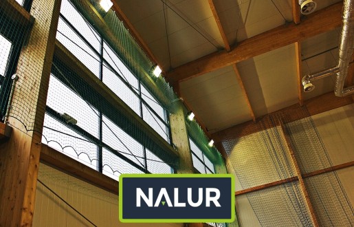Siatka na hale sportową Zabezpieczenie siatką hali sportowej Nalur - Siatka na hale sportową Zabezpieczenie siatką hali sportowej